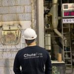 Chute Fire Certification UK’s new hopper doorset maintains its full integrity in fire test